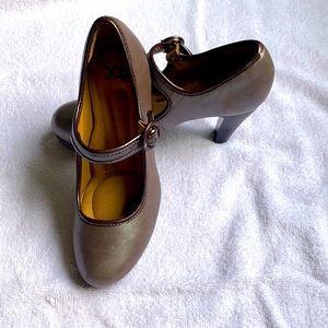 Sofft with 7M Platform in soft brown with glitter